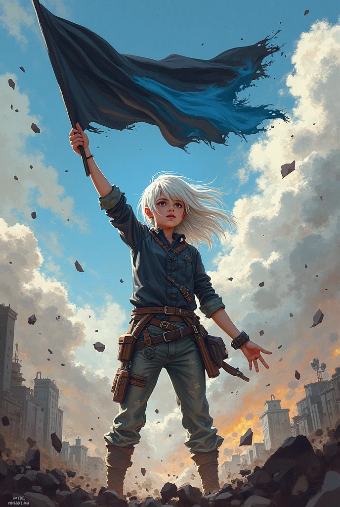 "(best quality, ultra-detailed) Depicting a post-apocalyptic world of extreme chaos. The last remnants of humanity flee for their lives in a barren, desolate wasteland devastated by nuclear explosions