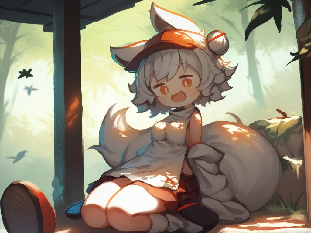 Anime depiction of a realistic girl, realistic proportions, realistic head size and shape, 1girl, tv chicken commercial, lawn aesthetics ,girl is wearing intricate feathery chicken themed underwear, chickens cover the floor, red and whites, extremely sunny, photography shoot, extremely detailed, flash photography lighting, full body in view from a slight distance, realistic example of light and shadow, real skin, mis-en-scene, depth of field