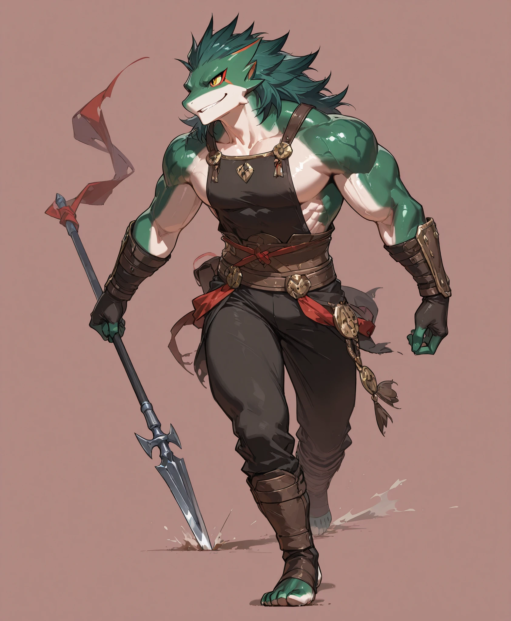 dragon rpg character using sword