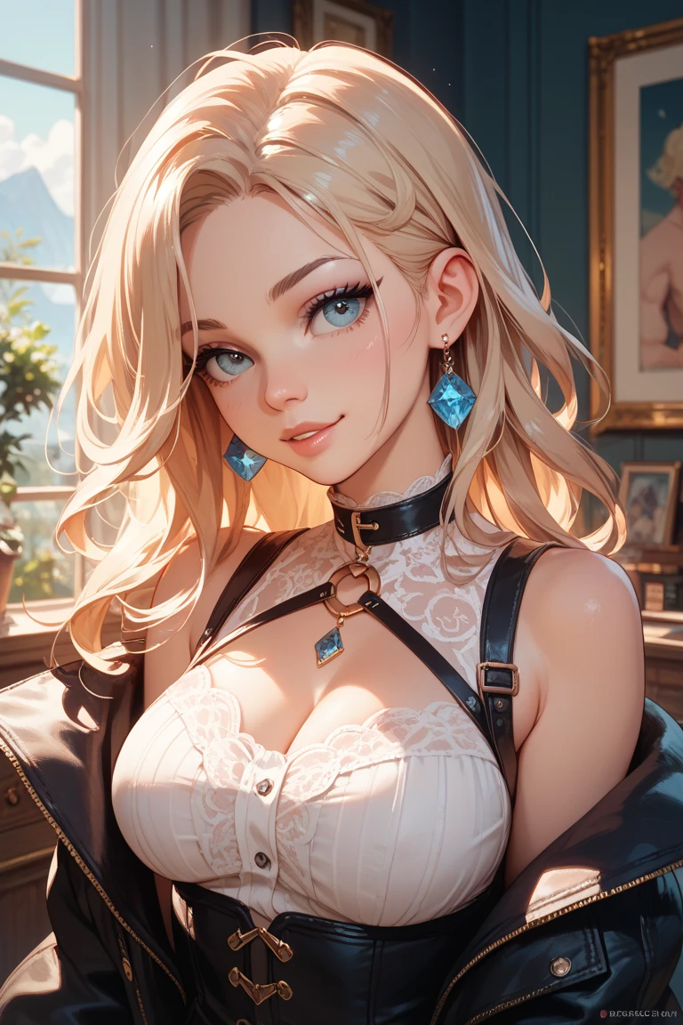 40s One woman A fawning smile White tank top shirt, tattoo, beautiful blonde Long Hair A worn-out bar Bourbon Perfect and detailed facial expression Perfect and detailed eye depiction Perfect and detailed hair Perfectly detailed upper body Perfect and detailed breast depiction Perfect and detailed depiction of the chest T-shirt