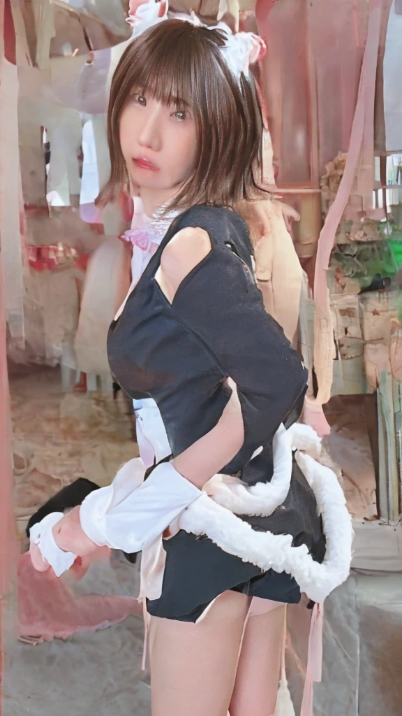 SeaArt Bot
Txt2Img
default
10:5 Photorealistic、Realistic skin textures、A beautiful Japanese woman belonging to the American military stands next to a military vehicle、Have an anti-material rifle、Small tattoo on the neck、desert、Little muscle、bulletproof vest、boots,、Equipment、Overhead composition from above
,bondage (Shibari,hands tied behind back:1.5), (Shibari:1.21), ballgag (((Drooling)))