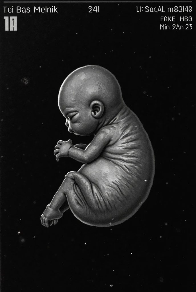 medical illustration of a newborn baby silhouette