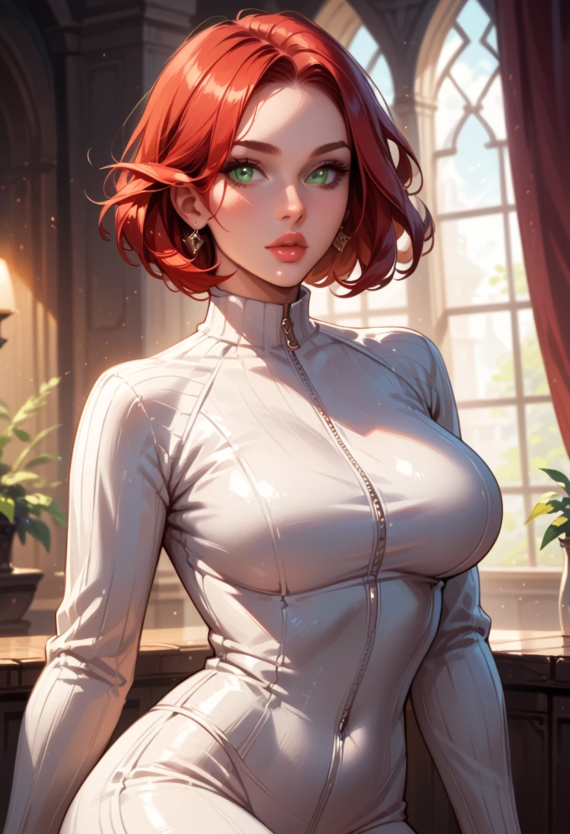 (Masterpiece, Best Quality), 8k Wallpaper, highly detailed, poster, vintage sci-fi film, 1960s, a magazine cover with sexy giant nurse towering over a tiny city, a portrait by Paul Kane, cinematic movie poster, perfect face, Orange hair, Attack of the 50 foot woman, giant woman, tiny city, lines, abstract, mid century modern, movie poster, vintage, white nurse uniform, stiletto high heel shoes, tiny destroyed skyscrapers city, retrofuturism, pulp sci fi, pulp sci-fi, 60's pulp illustration, scifi pulp, pulp book cover art, pulp scifi, old retro pulp comic cover, pulp science fiction, pulp scifi illustration, vintage scifi, skyscrapers sized under her knee