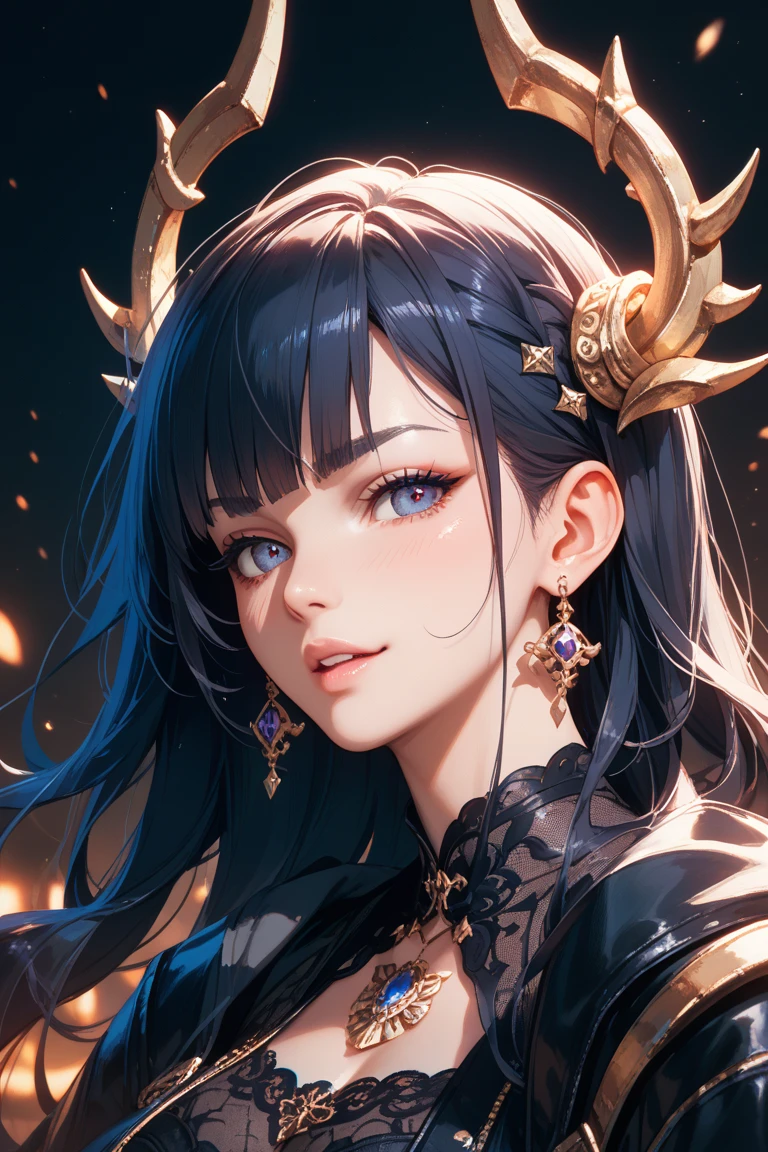 masterpiece, top quality, super detailed, high resolution, (ink painting style), excellent anatomy, beautiful 1 woman, zodiac sign - goddess of Sagittarius, similar to the goodness of Latin, optimistic, fair, funny and intelligent face, recklessness, ruthless, impatient, overconfident style, dark blue eyes, sparkling deep blue hair, transparent dress, in the sea of shining stars, whole body, fire makeup look, god Chiron, best light, best shadow, mysterious, perfect face, highly detailed,