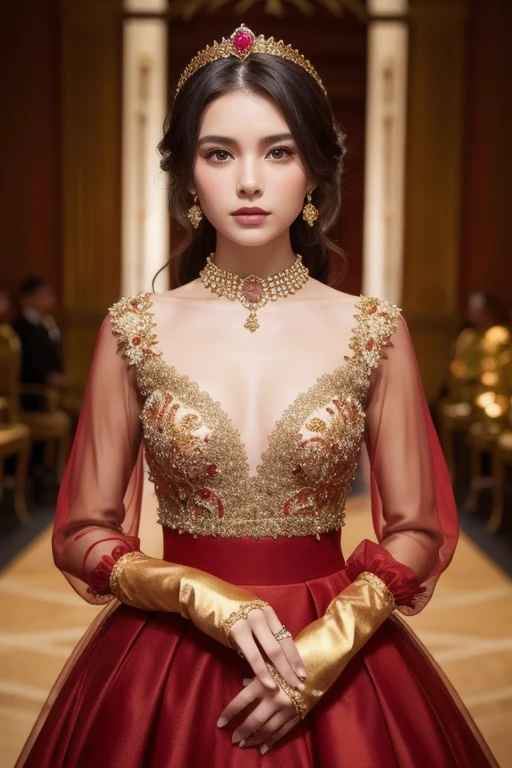 a woman (Scarlett Johansson Age 25), wearing an ornate cheongsam dress, detailed facial features, beautiful eyes, expressive lips, long eyelashes,beautiful skin,elegant hairstyle,feudal china setting,merchant family manor,greeting imperial emissaries,dramatic lighting,rich color palette,cinematic composition,intricate architectural details,opulent decor,stunning visual impact,(best quality,8k,highres,masterpiece:1.2),ultra-detailed,(realistic,photorealistic,photo-realistic:1.37),cinematic,dramatic,intricate,ornate,elegant,atmospheric,moody,rich colors (Show her from head to toe, show her entire body, show all of her)
