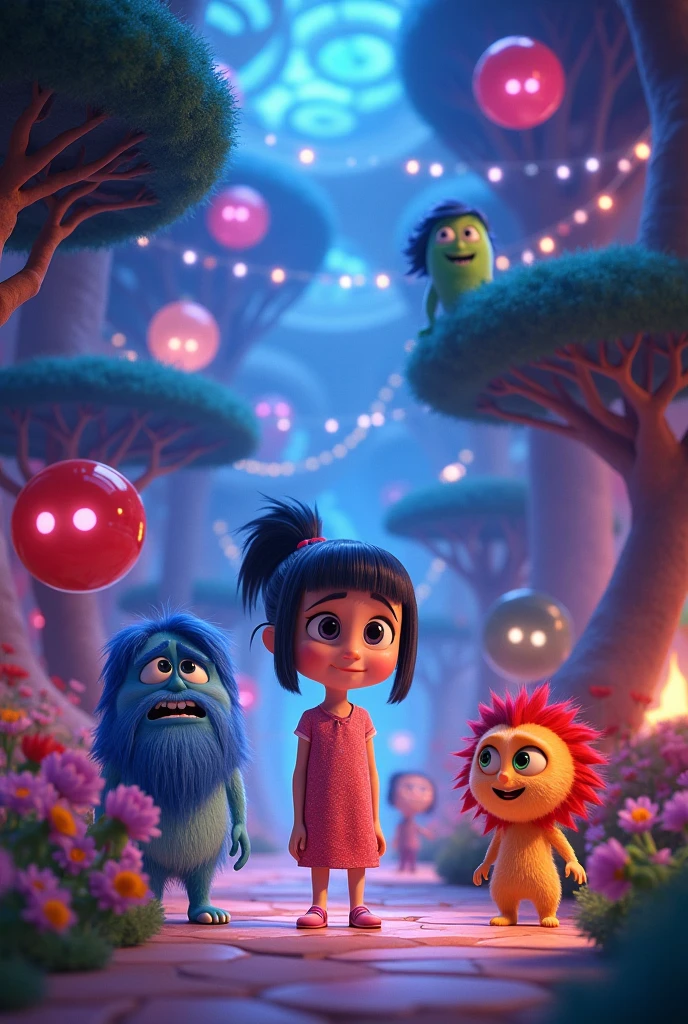 Create Riley and the Emotions animated version just like in the movie ...