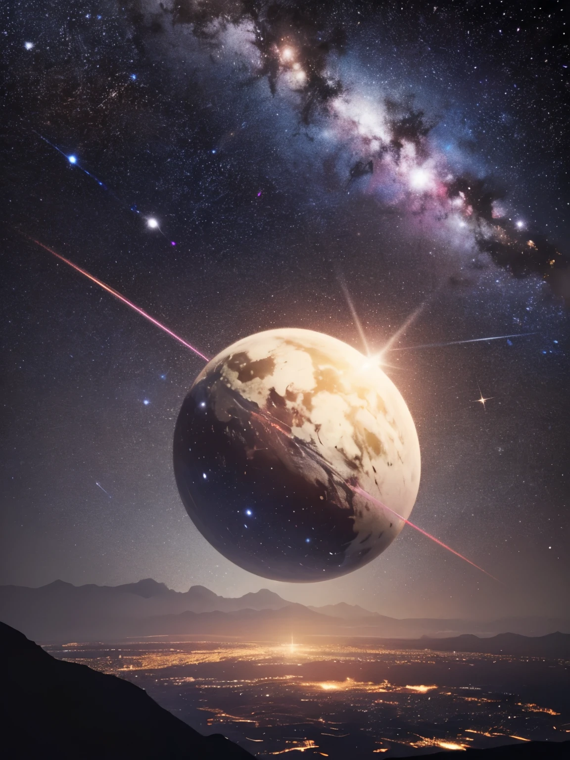 Let's turn our creative perspective towards the universe,Create dazzling galaxies with AI