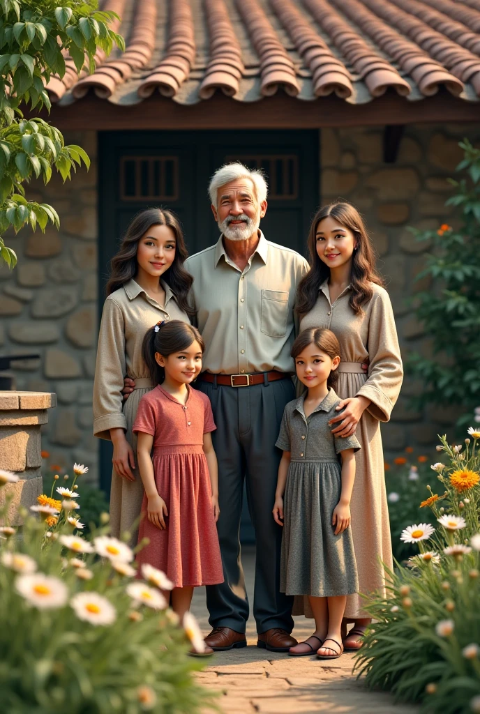 An image showing the restored unity of the family after reconciliation.