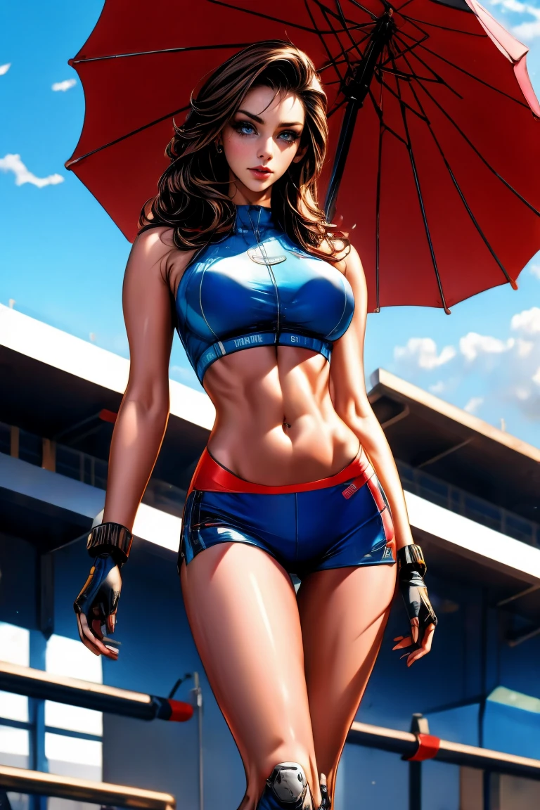 Estilo J. Scott Campbell Rachel McAdams sheet sorriso feliz Personagem Lara croft imagem de corpo inteiro desenho animado de uma mulher .cartoon style illustration, estilo de arte dos desenhos animados, estilo de arte dos desenhos animados, digital illustration style, design de personagens altamente detalhado, arte digital detalhada fofa, City fan art, Design de personagens de retrato, beautiful digital illustration, retrato de alta qualidade, Arte em quadrinhos, mulher jovem. expression of sexual desire a woman in a bikini and