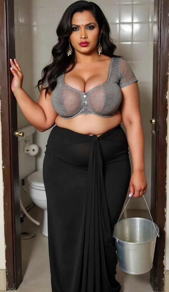 thick black nurse woman , curly hair , curvey