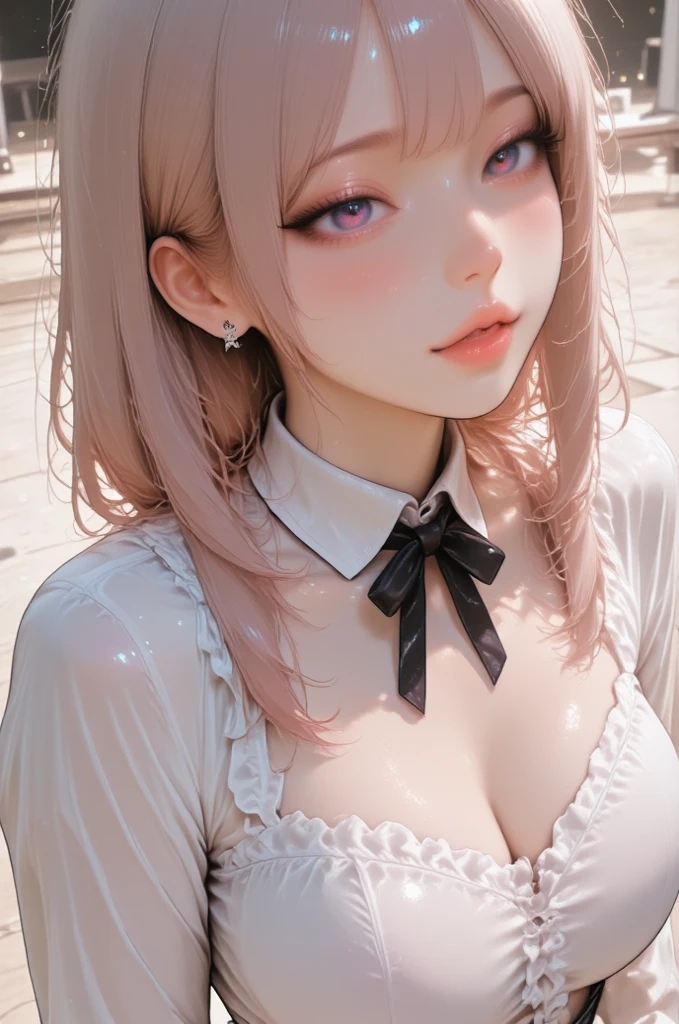 Absurd, Super detailedな,(In 8K:1.3),Masseter muscle area,(masterpiece:1.2)、(Highest quality)、4K、Super detailed、(Movement Structure:1.4)、(Shining Lights、Atmosphere lighting), High resolution, Best Quality、(One girl:1.4),Super detailedな,Bright colors、Treebreak Production Art、(Warm color light source:1.2),High-level image quality、Fine image quality、Intricate details,Volumetric Lighting,Realism BREAK、Profile、 Idol face、15 years old、Very beautiful face and eyes, Beautiful images、natural make up、big eyes、 (Big Tits:1.5)、pointy breasts、 (glossy skin :1.5)、(pink hair,blunt bangs,medium hair), (orgasm face:1.4), Eye color: Dark black 、 (intricate panties,Delicate and detailed、white、fullback panties)、 topless、Plump thighs、 (white background:1.5) 、 (Baby Face:1.5)、 (On all fours)、 (Sweat:1.5)、 looking back
