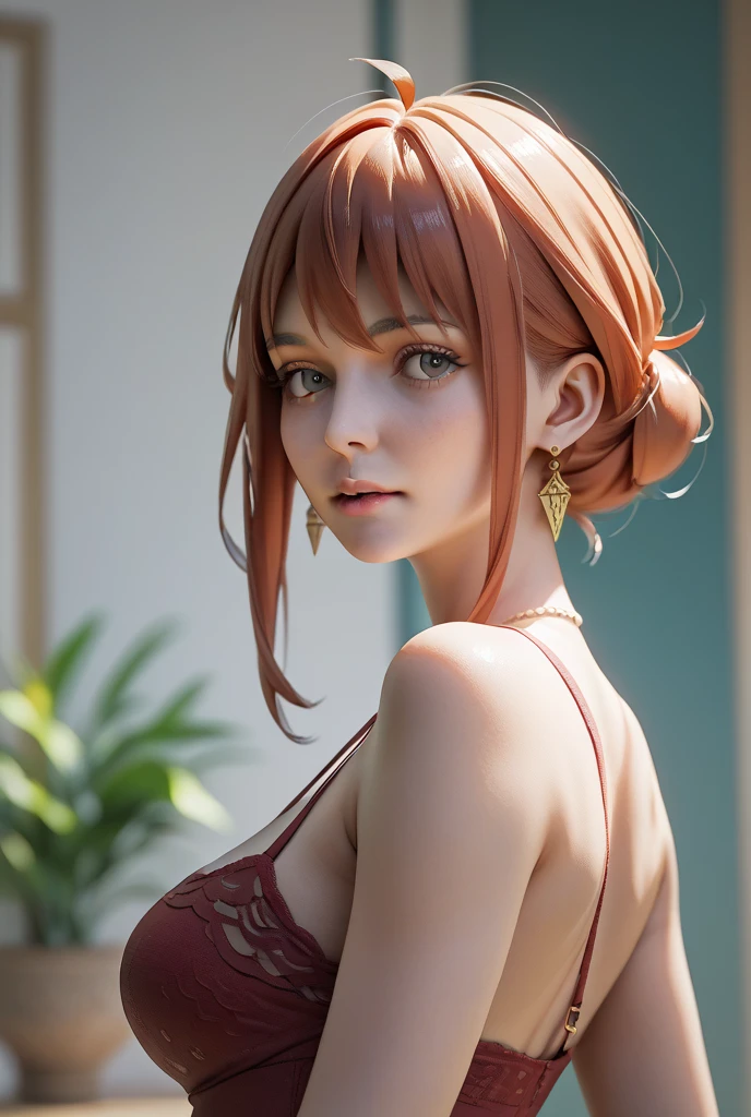 (ultra realistic,32k,RAW photo:1.1),(high detailed skin:1.1), 8k uhd, dslr, high quality, film grain,(makeup, mascara:1.1) , lips,(thick\lips\),
,(shiny glossy translucent clothing:1.1), <lora:fujimaru_ritsuka_(female)_v1:0.7>aarituska, short hair, ahoge, hair scrunchie, orange scrunchie, collarbone, halterneck, striped bikini, orange bikini, o-ring , (huge breast:0.9), <lora:add_detail:0.88>,
selfie pose, from above,
(busty:1.1) , (chubby:0.1),(Specular highlight ambient lighting :1.1),<lora:LowRA:0.4>, dark theme ,alien bazaar, intergalactic traders, exotic goods, cultural exchange, ,(glowing lights background:1.1)