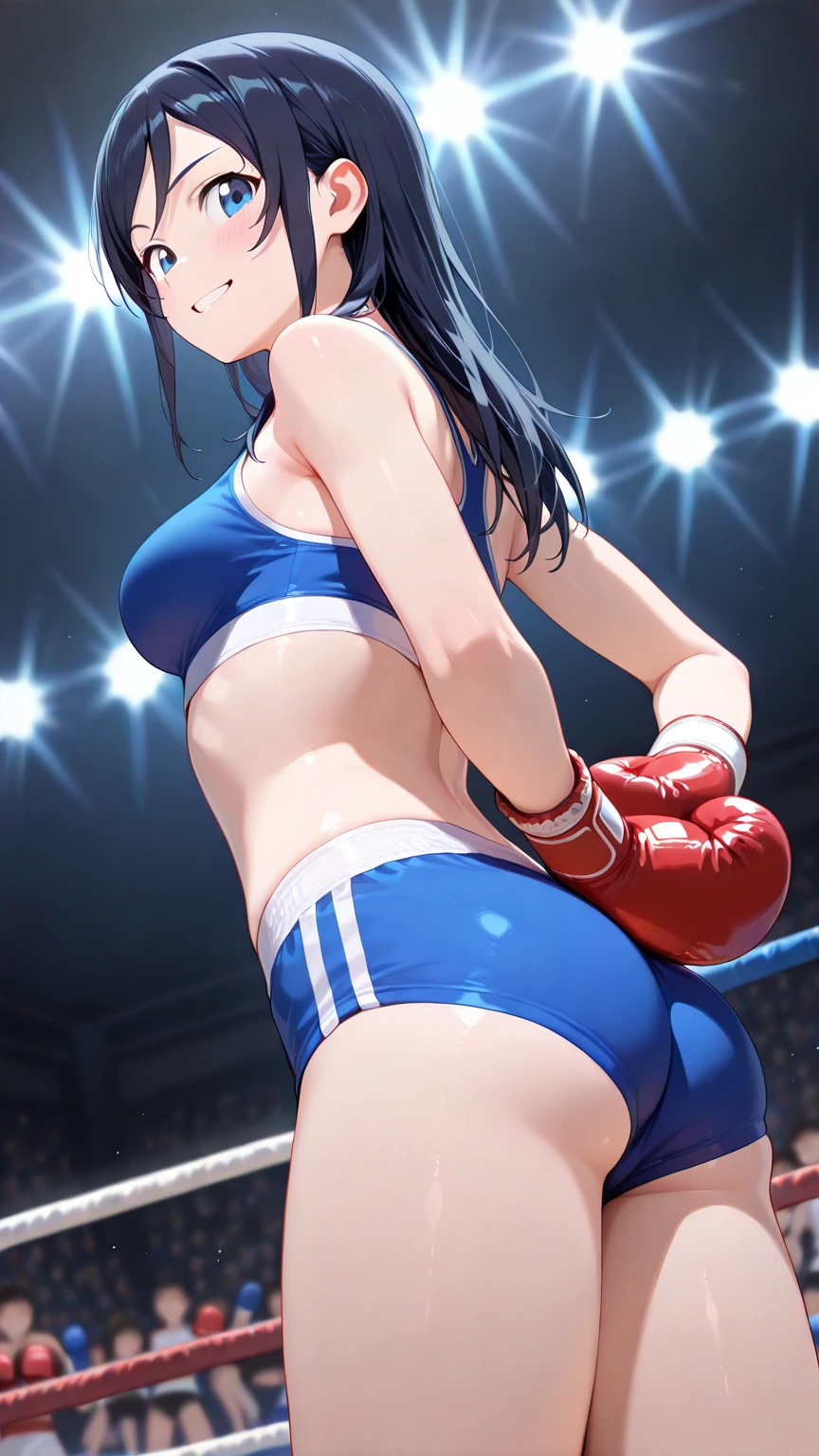 (super flat, flat shading), Honors Type, Really blushing, , (hentai Match:1.5), 2girls, (fighting:1.5), wearing white (high-cut bikini uniform:1.5), wedgie:1.5, cameltoe:1.7, sports shoes, ponytail brown hair, sweaty healthy body, soaking wet full body with lotion and sweaty, bare legs, navel, ultra realistic, breeze, in crowded public gymnastics,