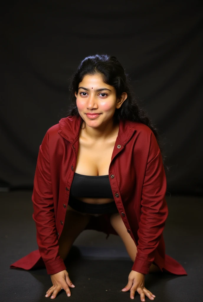 photo of a indian gym girl, standing, indoor, gym, blur background
