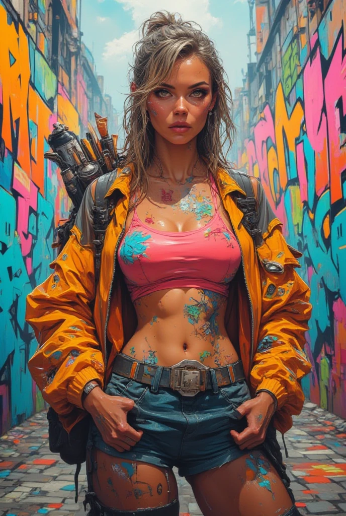 bad Girl, Mean Girl, cool Girl, Man clothing, by ikeuchi, best quality, masterpiece, very aesthetic, perfect composition, intricate details, ultra-detailed