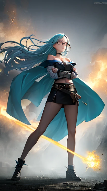 a masterwork picture of a sorceress casting a spell in magical library, exquisite beautiful woman, dynamic hair color, dynamic hair style, ((full body shot: 1.5)), ((anatomically correct: 1.5)), (ultra detailed face: 1.2), best detailed face, high details, best quality, 16k, (long black dress: 1.2), (white cloak: 1.3), high heeled boots (ultra details, Masterpiece, best quality) masterpiece, best quality, (extremely detailed), full body, ultra wide shot, (ultra details, Masterpiece, best quality), fantasy art, dnd art,fantasy art, realistic art, (ultra details, Masterpiece, best quality), (ultra details, Masterpiece, best quality), IceMagicAI, Hyperrealism style, rpg portrait photograph