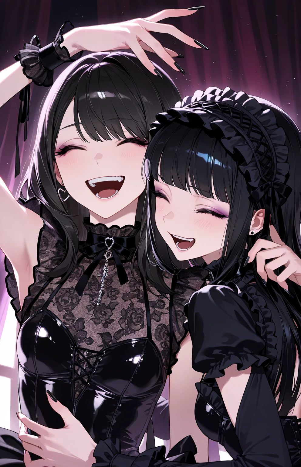 2girls, cupping hands, waiting for cum, closed eyes, tongue out, half-closed eyes, cum on hands, flinch, green eyes, brown eyes,

<lora:concept-cupping_hands-v1:0.7>,