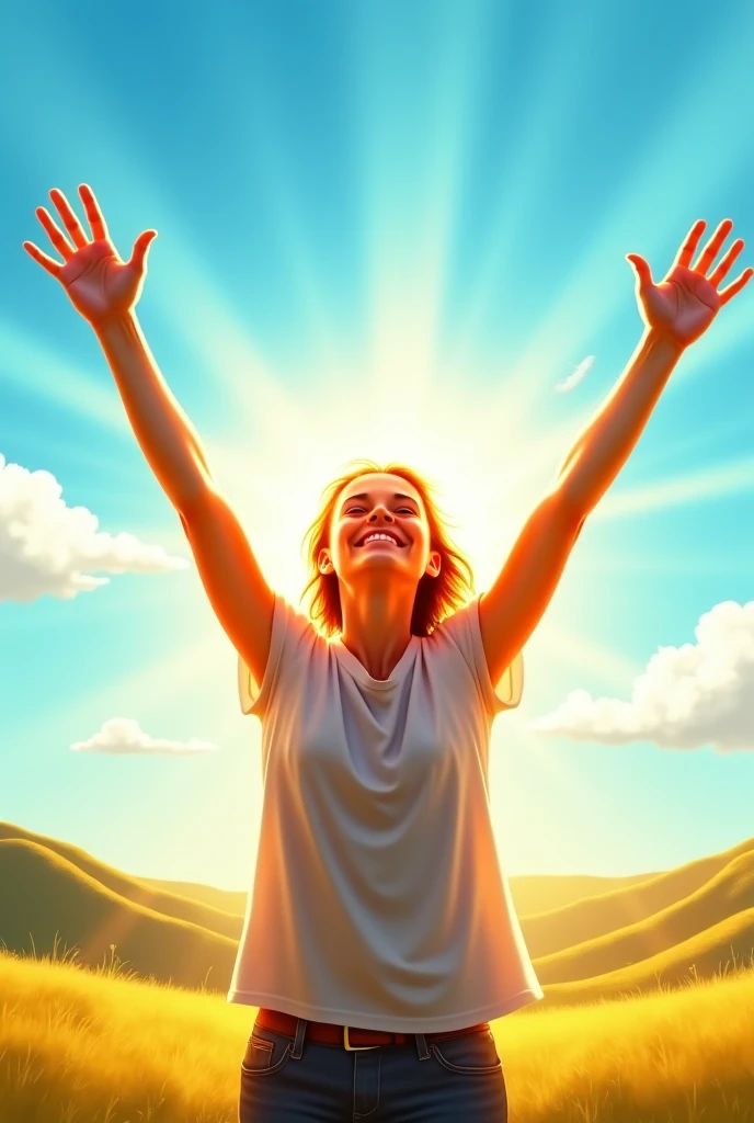 A woman thanking God for her birthday