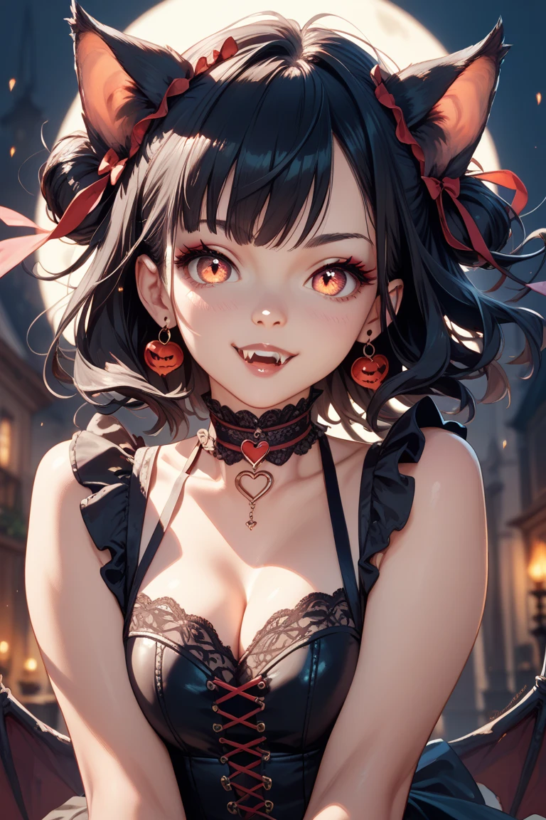 Create an image of a stunningly beautiful sexy Psychotically crazy girlfriend, Stunningly gorgeous perfect face, crazy psychotic giant smile , large crazy eyes, very large pupils, long messy hair, sexy lace lingerie, crazy facial expression,