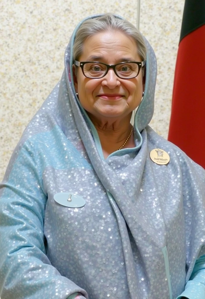 Sheikh hasina wearing a sunglass