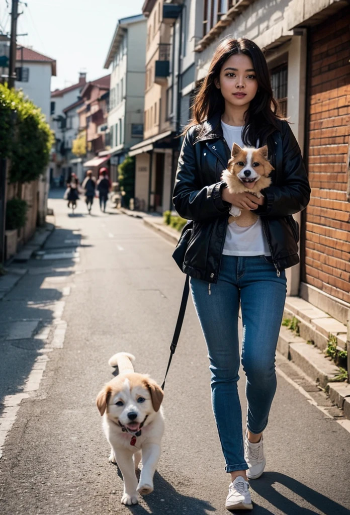 Bagrund home and dog