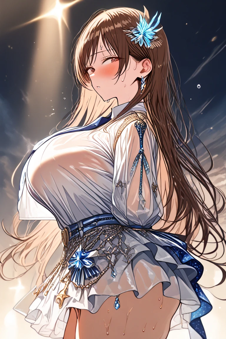 bright brown thick hair,slightly curved,Beautiful, hateful and delicate eyes,Jealous of everything,figure可以的心机姐儿,Particularly vicious,Ruthless,Wearing white velvet cotton coat,Emerald necklace,a feeling of,The body is fluorescent,十分Amazing,Beautiful and beautiful,better face、figure,Particularly clear、Amazing、demon、A little bit crazy,He is a very crazy and sick person,A scheming and vicious woman like a vicious dog