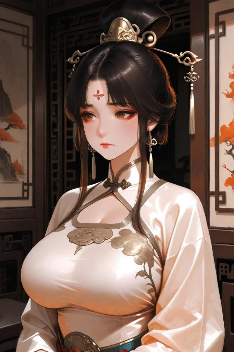 Masterpiece, The best quality in the best., 1 woman,mature woman, elegant, china idol, Ancient China,