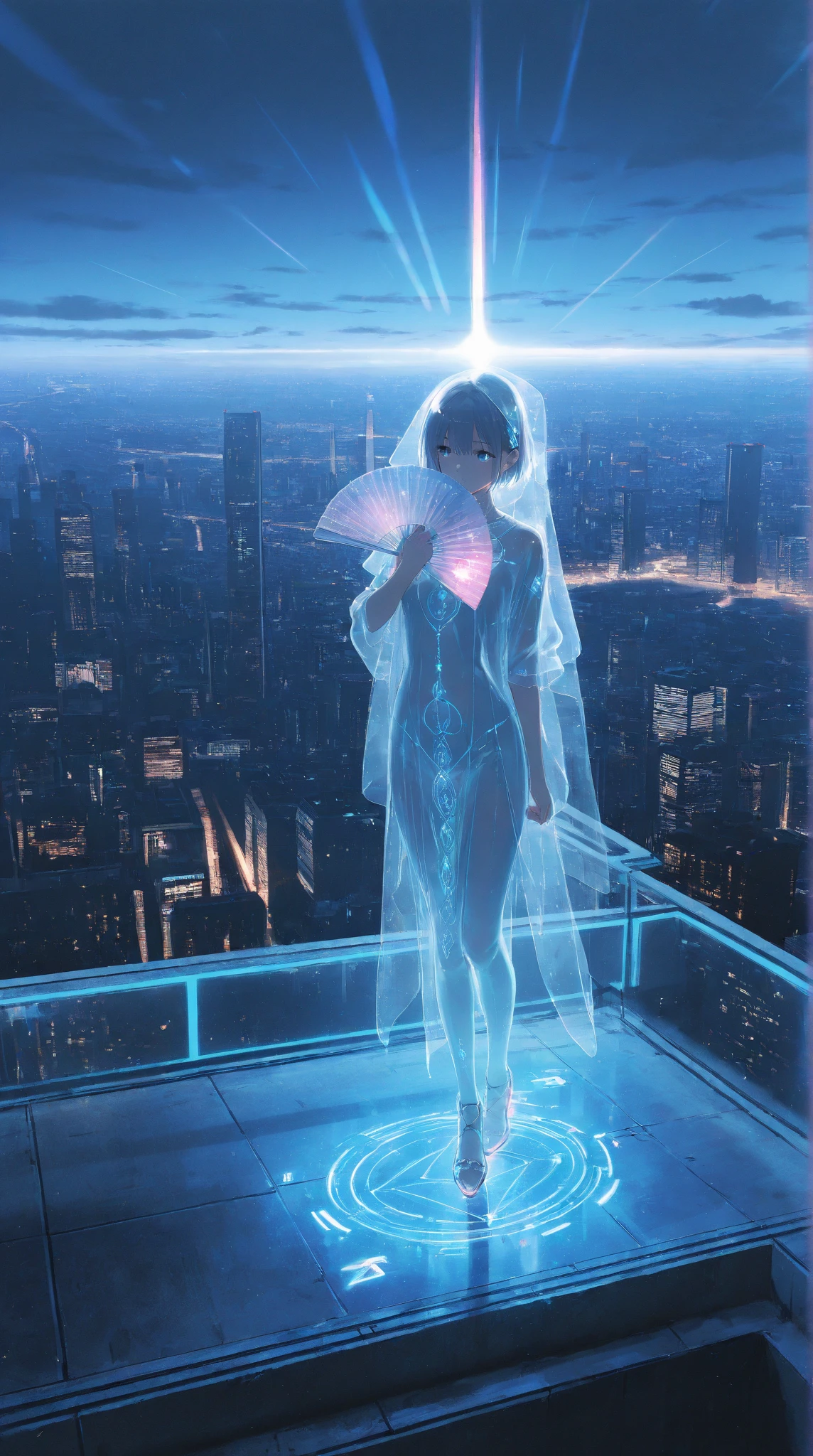 Realistic picture, realistic, flat chest, young girl, 20 years old, full body, famous Japanese actor, transparent costume, transparent white, cosplay, movie lights, open feet --auto --s2