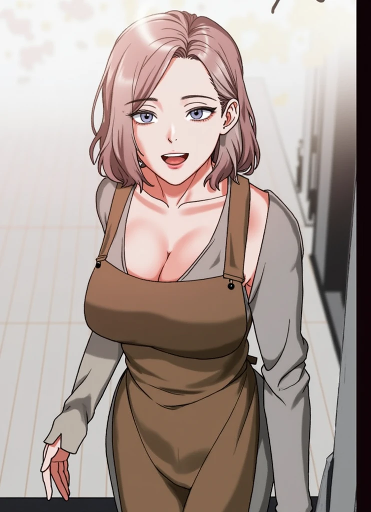 Garota anime no vestido preto posando em um quarto com uma parede azul, sorriso provocante, sorrindo lascivamente, She is grinning, anime sedutora, thicc, Garota Anime usando um vestido preto, cell shaded adult animation, revelando roupas, Anya, Spy X Family, Dicas de Yayoi Kasuma, sorrindo sedutoramente, she is smiling and excited, anime moe artstyle, (menina), garota sexy, garota sensual, olhos detalhados, muito bonita, anime semi realismo, garota com roupa transparente, roupa transparente, sensual, sexy