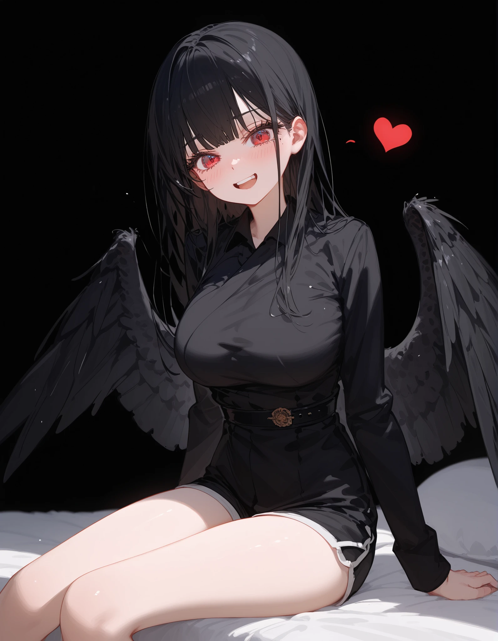High quality, high definition, detailed depiction, True to anatomy, 1 girl, , Black hair, long hair, hairpin, Black gradation eyes, Big eyes, droopy eyes, thick eyebrows, long eyelashes, Freckle makeup, Crying face, slightly open mouth, Tube top, mini skirt , spread legs, cadaver sex,