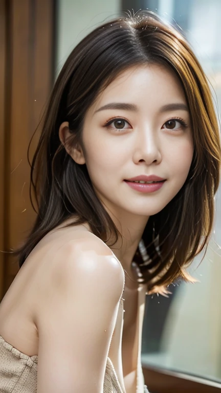 Ace, 4K, High resolution, masterpiece, Highest quality, head: 1.3, Fine skin, Dynamic Angle, [: (Detailed face:1.2):0.2], ((Completely naked,Amorous))slim,full body,sparkling eyes，Droopy eyes,eye shadow,On the bed,(Sleep on your back),Spread your legs,(Petite and glamour),smile,Attractive pose photo,bashful