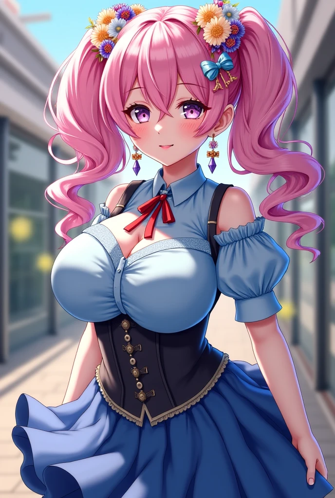cute face, lovely face, girly face, gorgeous cleavage, loona helluva boss,