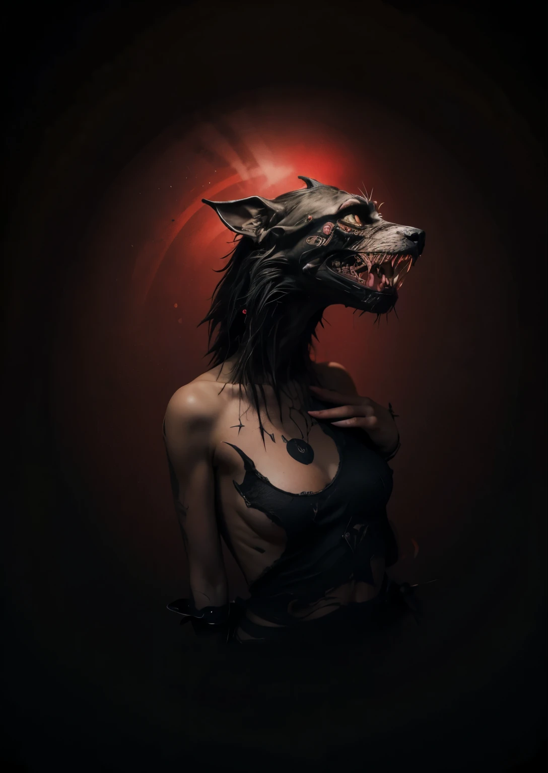 dark art, tattoo style