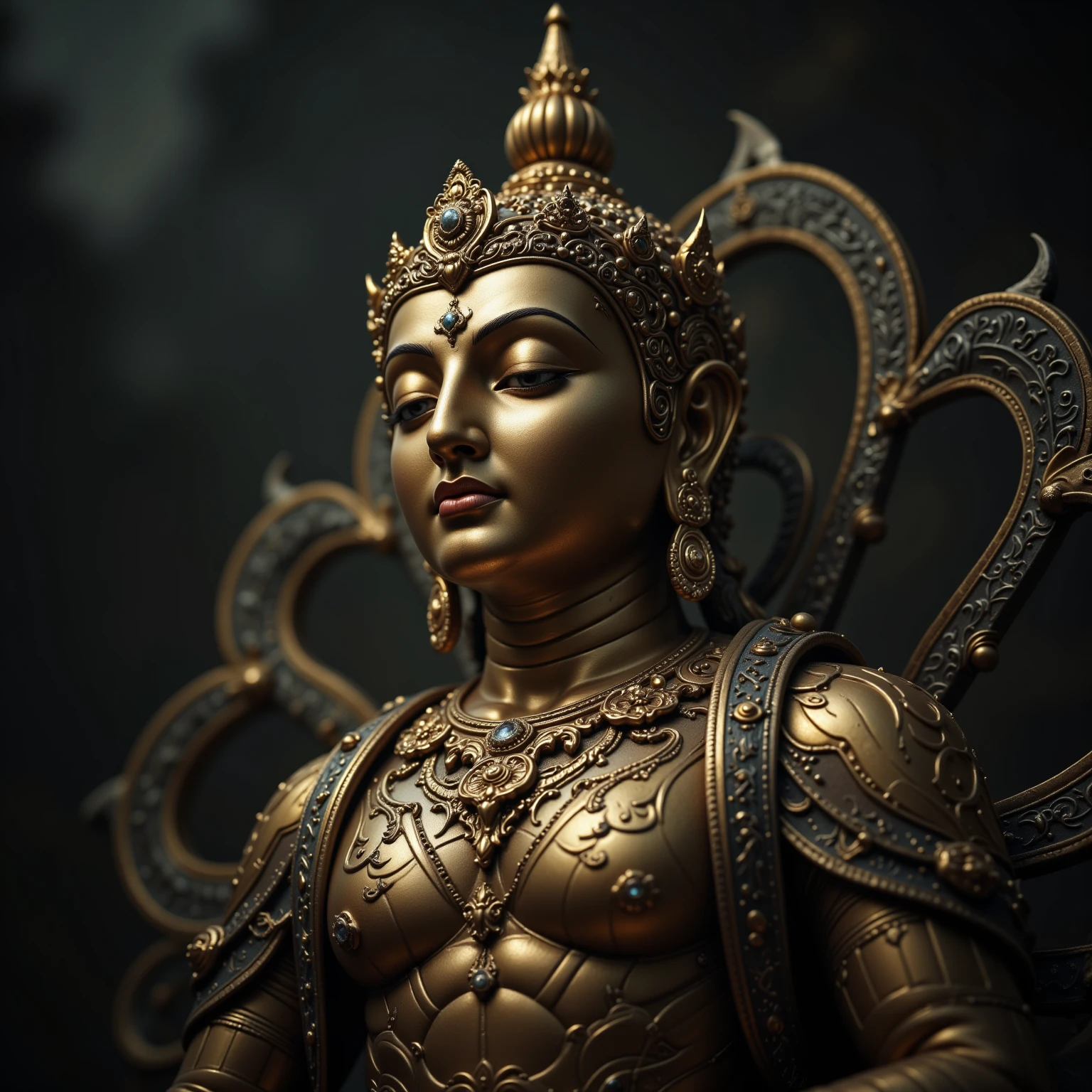 <lora:Cyberman:0.75> classic cyberman, (buddha:1.3)