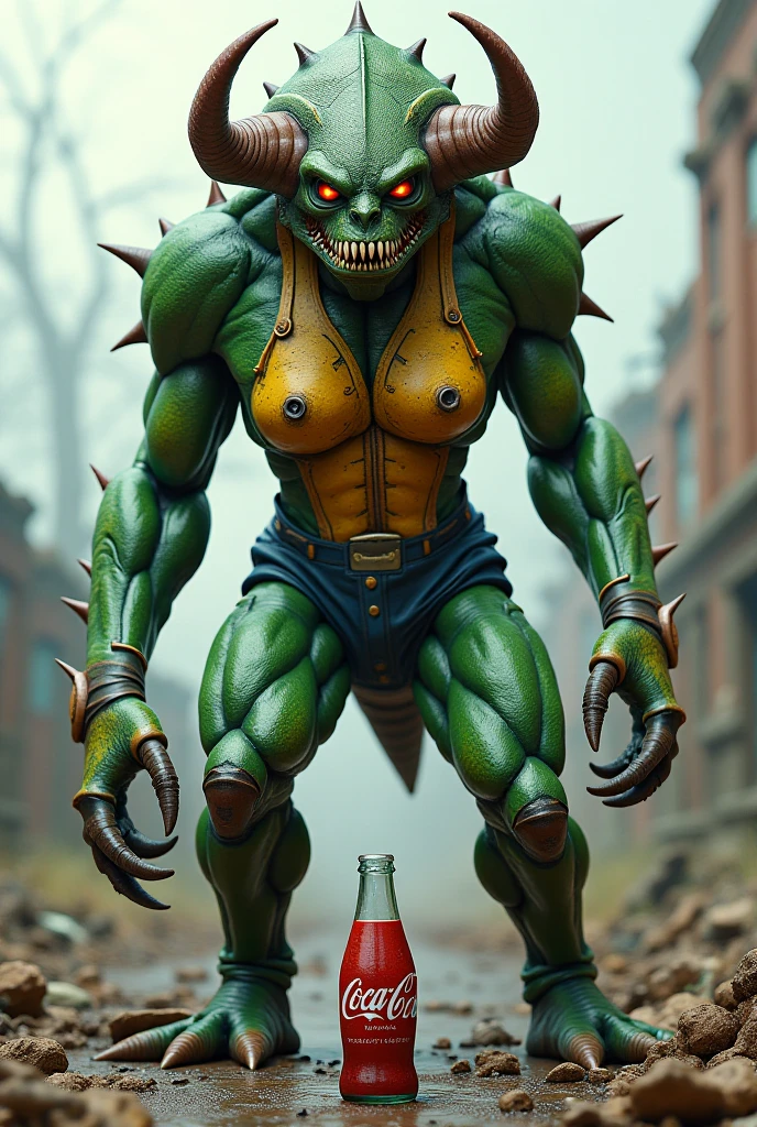 Female Yautja (the alien from the movie PREDATOR)))) (((Helmet on))) (((((((here seductively showing herself to the viewer, perfect cleavage, the camera hyper realistic))))))) (((Huge DDDD PERKY tits:1.0))) extremely detailed, extremely detailed face and eyes, detailed skin texture, (best quality,4k,8k,highres,masterpiece:1.2),ultra-detailed,(realistic,photorealistic,photo-realistic:1.37),HDR,UHD,studio lighting,ultra-fine painting,sharp focus,physically-based rendering,extreme detail description,professional,vivid colors,bokeh,fantasy,concept art,dynamic pose,muscular arms,strong legs,perfect shapely ass,high fantasy armor,large breasts,slender curvy body,thin waist,extremely detailed facial features,piercing eyes