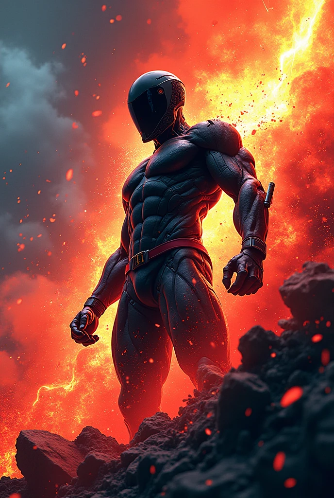 ember,musculature,facing back
