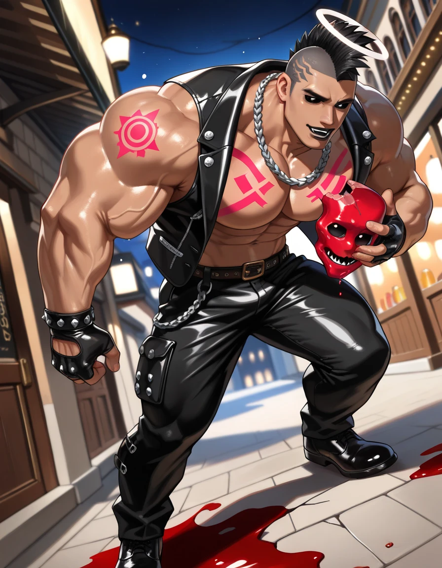 Make a freddy fazbear from the first game. muscular guy who has red shorts, postscript don't make him so muscular