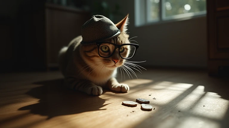 A golden Scottish Fold cat, ny, sits on a park bench, casually smoking a cigarette. The bench is surrounded by blooming flowers and tall trees. Johns wearing a casual outfit: a hoodie and jeans. His expression is relaxed but slightly bored.