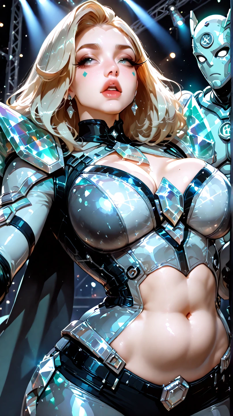 Super Detail, High Detail, high quality, best quality, High resolution,a robot valkyrie,Beautiful female robot,beautiful clear face(Rain waves_haneame:1.5),Mechanical body(Smooth metal surface,Heavy armor,Mechanical seams of skin,beautiful body curves),Valkyrie Armor(Mechanical Technology,Highlight breast contour),beautiful body curves,Holding a silver sword in hand,handsome pose