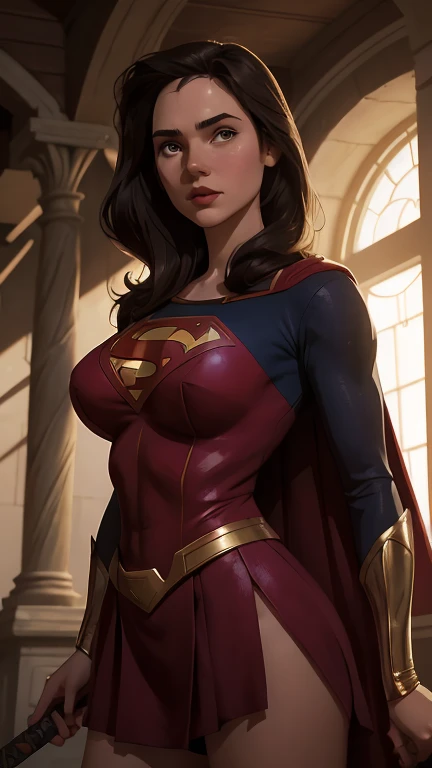 (best quality,8k:1.2,high resolution:1.2),ultra-detalhado,Realistic,SUPER HERO female,21 YEARS OLD,long BLACK hair,rosto extremamente detalhados,long eyelashes,all sheer RED LATEX leotard Apertado, A LARGE EMBLEM IN THE SHAPE OF THE LETTER "A" EMBROIDERED ON THE EMBRASE, RED FLYING CAPE,TRANSPARENT LIGHT BROWN SHINY pantyhose,Glossy GOLD metalic BRACELETES,Physically-based rendering,sharp focus,studio lighting
Consumo e