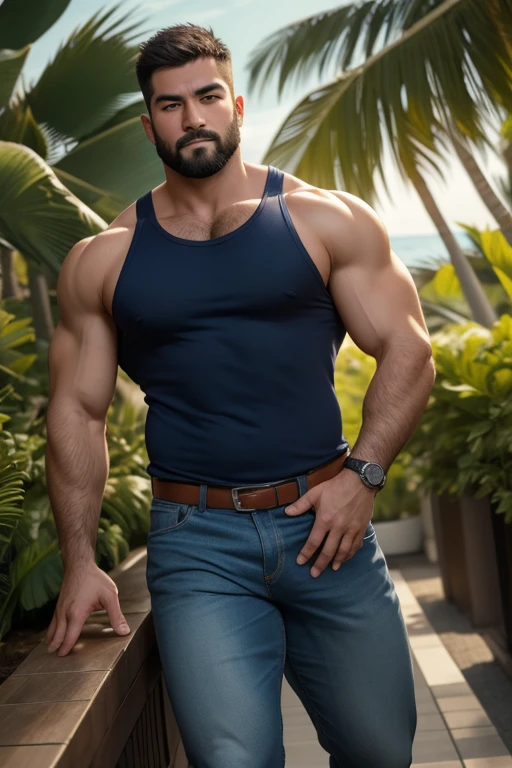Realistic, Handsome men, Bulge , beach,