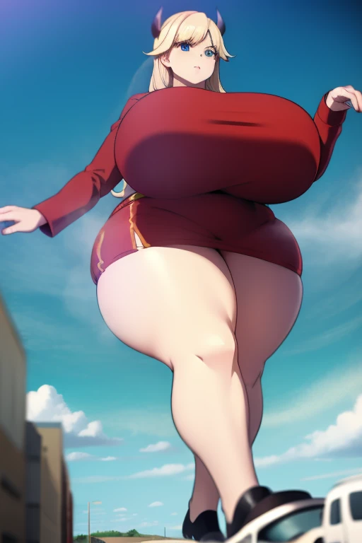 formidable_default en una ciudad destruida, (GTacro, aerial view, de_arriba, (asiento del edificio), ((alboroto)), ((destruction)), desnuda, giganta, piernas cruzadas, (Obra maestra), (high resolution), chubby gordita, Mejor calidad, ((lleno_cuerpo)), huellas, ((gigantic_Pechos)), Frente a_espectador, ancho_disparo, small buildings along the bottom of the frame, abdominales, suelas empapadas de sangre, manchas de sangre, sonrisa afectada, presumido, aplastante, explosion, military vehicle, mordred, milf