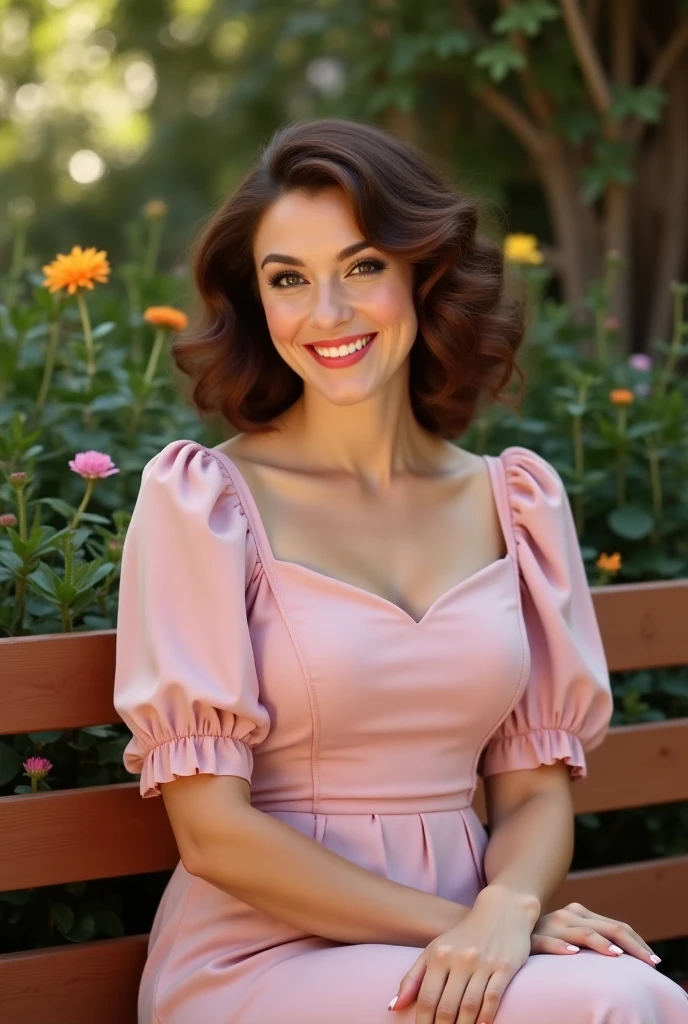 A stunning intricate full color portrait of a beautiful woman, wearing a soft pink silk blouse with ruffled sleeves, unused train station, HDR Foto, epic character composition,by ilya kuvshinov, alessio albi, nina masic,sharp focus, subsurface scattering, f2, 35mm, film grain ,sexy smile, red hair <lora:Natash:1>