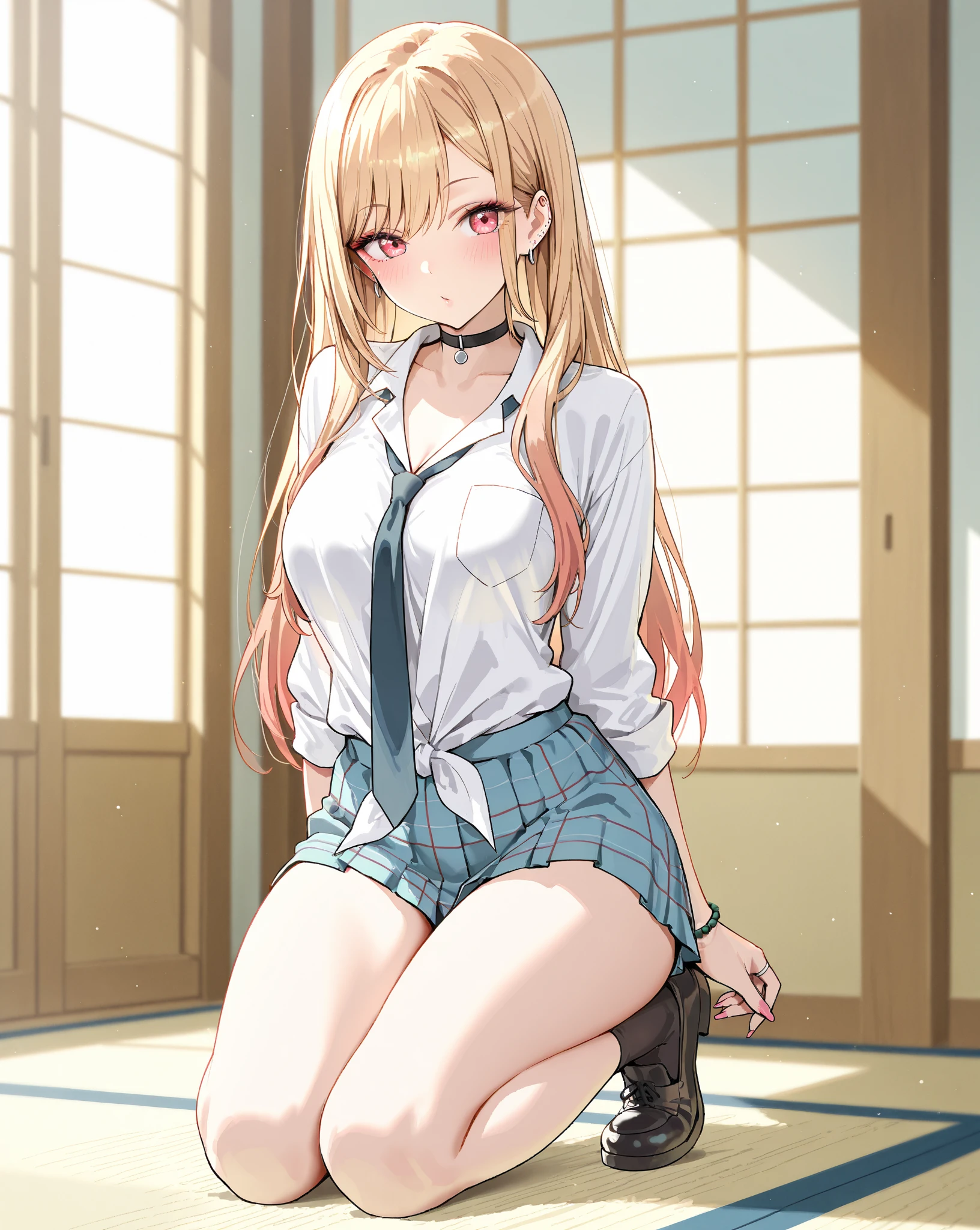 (((perspective from bellow,split legs))),underwear visiblemasterpiece, best quality, oriana rose, long hair, blonde hair, yellow eyes, drill hair, bangs, blunt bangs,
, white shirt, frills, pencil skirt, cleavage, looking at viewer
