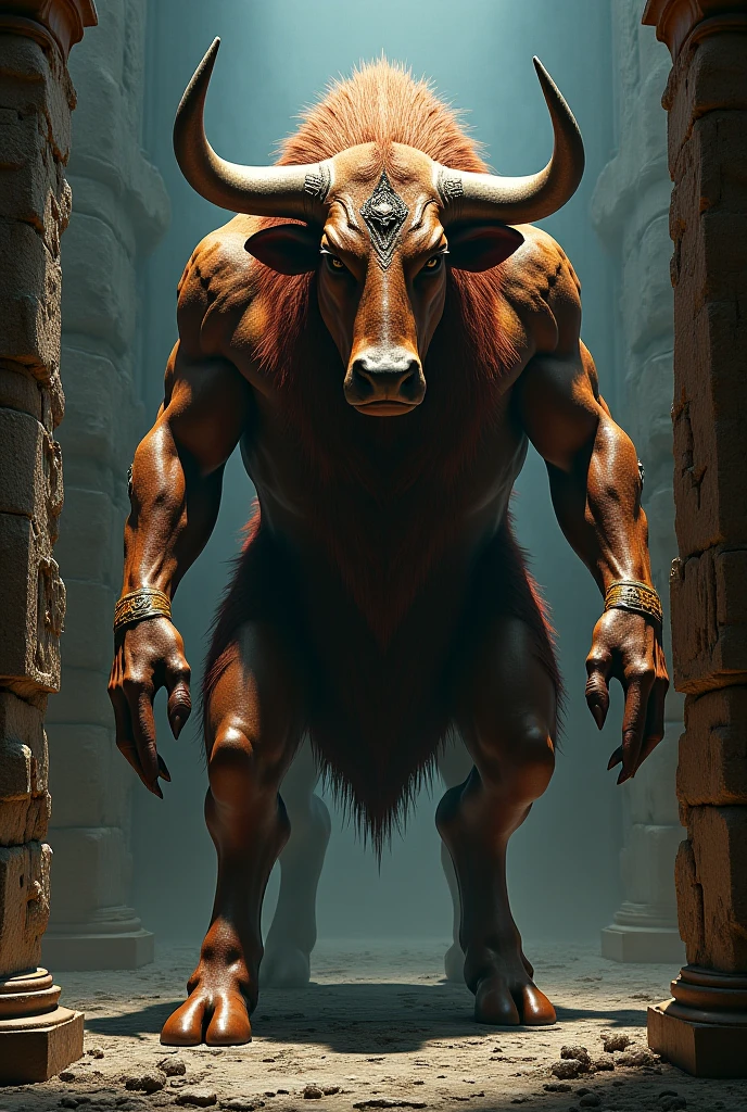 Centaur、Half-human, half-beast from Greek mythology、It looks like the head of a horse has been replaced with the upper body of a human.、A lustful, alcoholic, violent man