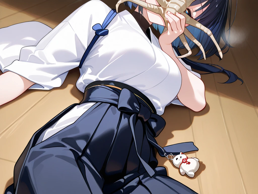 score_9, score_8_up, score_7_up, source_anime, medium breasts, kimono, 1 girl, pussy, Rope Bondage Hogtied and Gagged, squirting, Mokuren