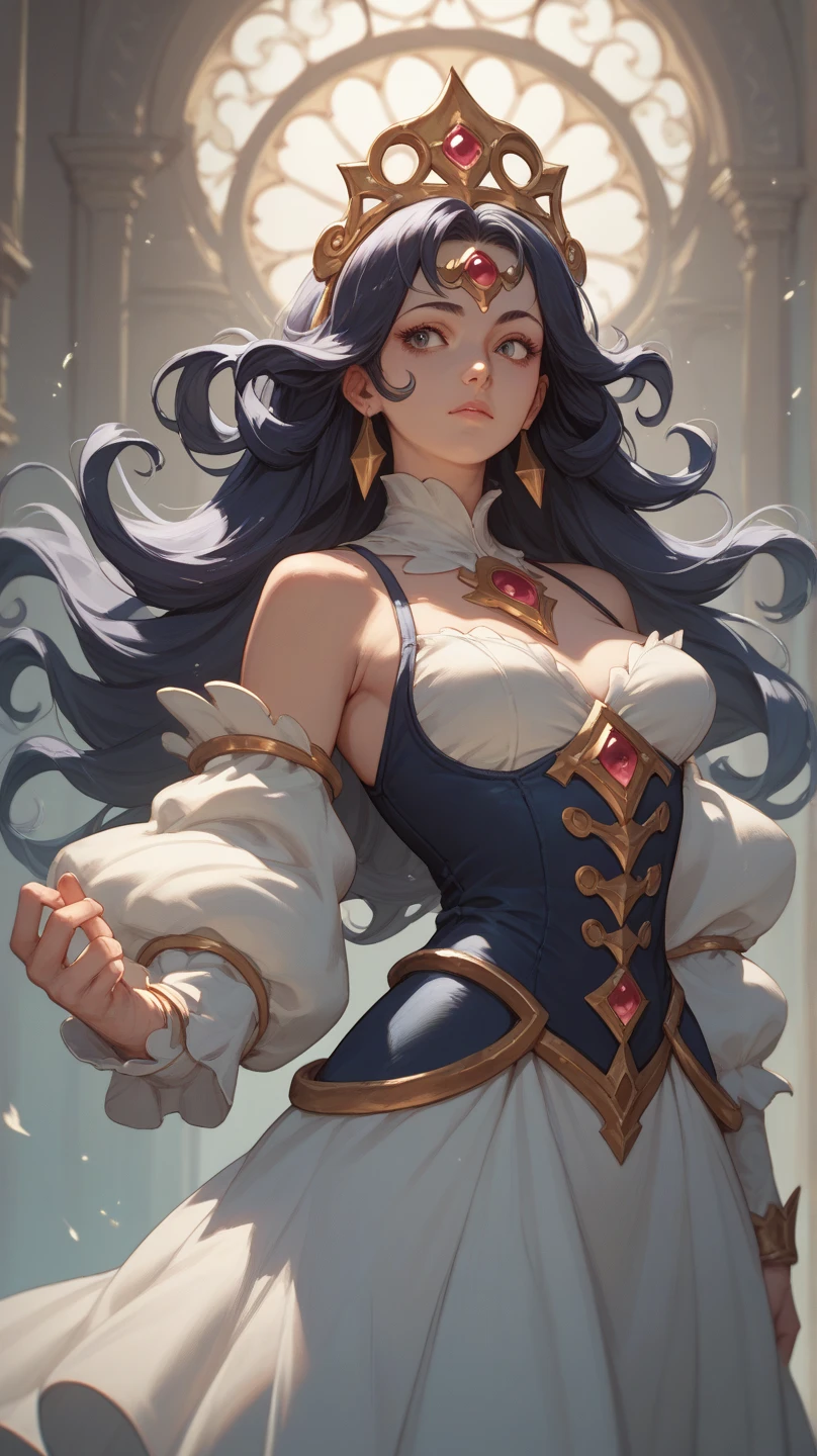 uma mulher com longos cabelos pretos e camisa azul com uma estrela no peito, linda arte digital, beautiful digital illustration, Arte digital realista em 4K, Arte digital realista em 4K, linda pintura digital, linda pintura digital, stunning digital illustration, Alena Aenami e Artgerm, belo retrato detalhado, linda pintura de personagem, pintura real de personagens altamente detalhado, arte digital detalhada fofa, Fan art horror character design portrait, beautiful curly black hair digital illustration high quality portrait, arte em quadrinhos, retrato do design do personagem, Naked busty woman with medium breasts cartoon style female character Geena Davis mercenary warrior Female character Queen Anna of Arendelle with battle scars Cartoon image of a woman .Ilustra??o estilo desenho animado, estilo de arte dos desenhos animados, estilo de arte dos desenhos animados, digital illustration style, design de personagens altamente detalhado, arte digital detalhada coragem, Forest fan art, Design de personagens de retrato, beautiful digital illustration, retrato de alta qualidade, Arte em quadrinhos, mulher jovem cabelo com transas lindas . Queen Anna of ArendelleBeautiful lined eyes Medium large bust and wonderful sexy clothes. sunrise bright wish image expression,Star, heart, Spectral rainbow, Fundo, cabelo chique lavanda branco menta, macio, Idiomas mistos_SMS, (Fundo bonito e claro:1.2),, Pintura de fantasia , Olho de renda com alto detalhe, long braids, braid, Universo, Galaxy, cabelo longo, penteado legal, o fluxo, como, como, cabelo super fino, melhor qualidade, alta qualidade, high resolution, Aprimoramento de detalhes, ((a imagem mais linda in the world)), Obra de arte, melhor qualidade, alta qualidadeAprimoramento de detalhes, ((a imagem mais linda ), cabelo brilhante, Estampas de vestidos super chiques, Flores stamp, Mesh pantyhose,, waist to head illustration, Rainha