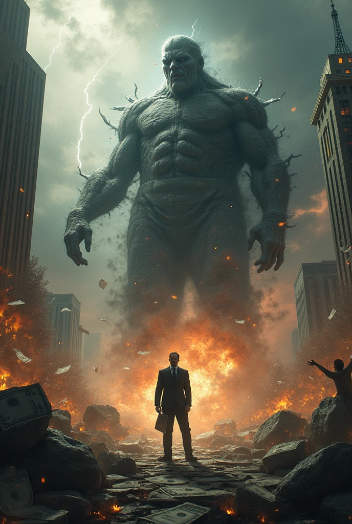 a fight to the death: 10 frail elderly middle aged chinese men that are white collar workers vs a giant manly biracial sous chef that chain smokes cigarettes. It takes place at a dark eery field in the moonlight. it is bloody and many weapons are on the floor