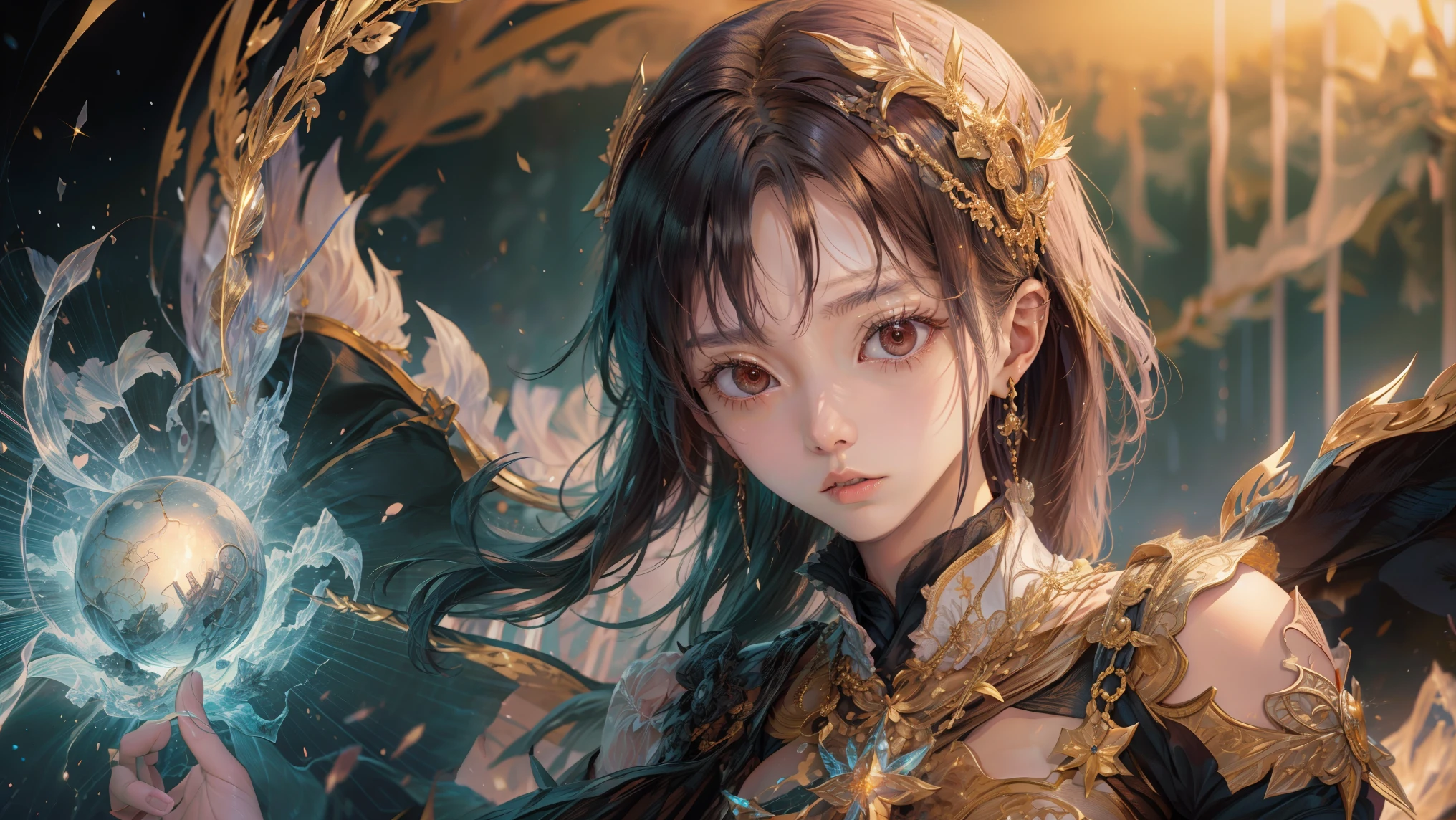 fantasy。Hero。enemy。Cooperate with peers。fight。magic。 Gold。Focus on the body