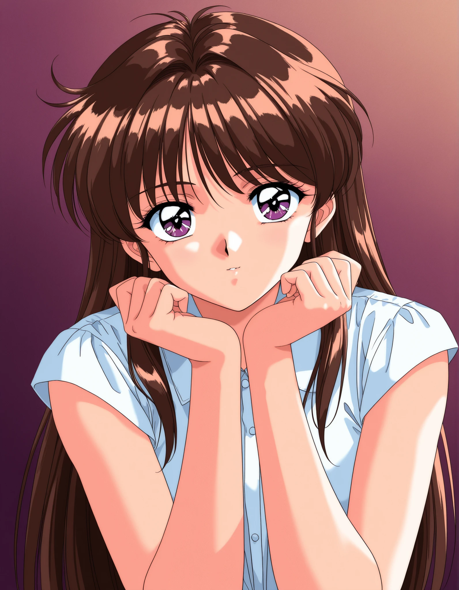 General,highres, ultra-detailed,very aesthetic,best quality ,best hands, BREAK rika, idols, 1990s (style), retro artstyle, game cg Style